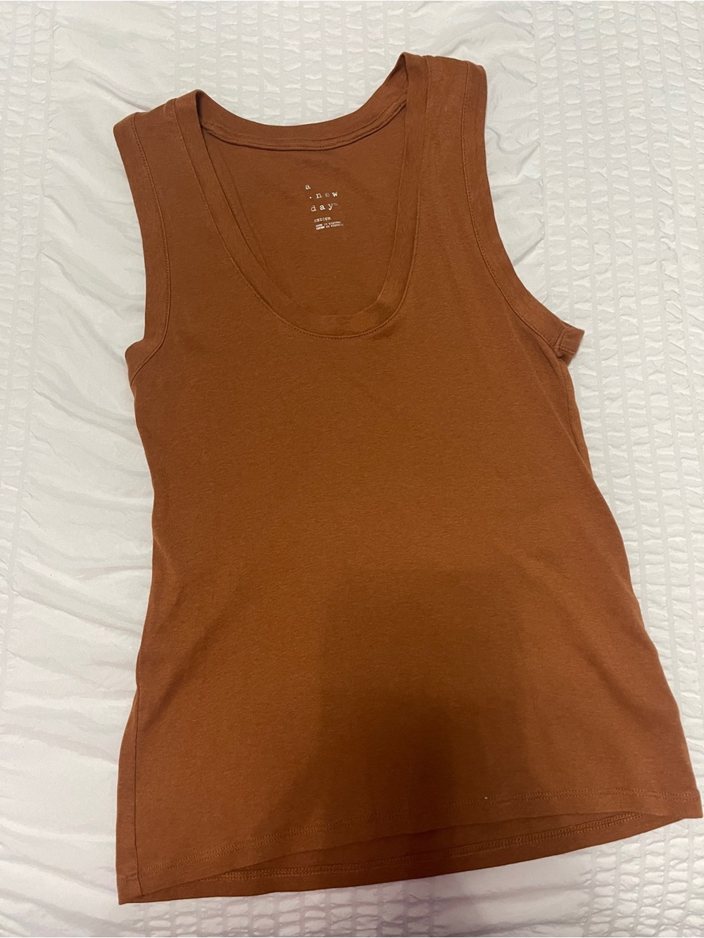 Brown scoop neck tank top - A New Day